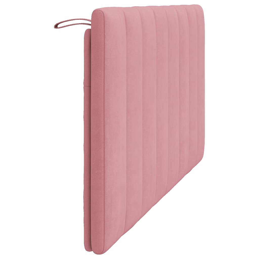 Hoofdbordkussen "Hanko" 160 cm fluweel roze is nu te koop bij PeponiXL, paradijselijk wonen!