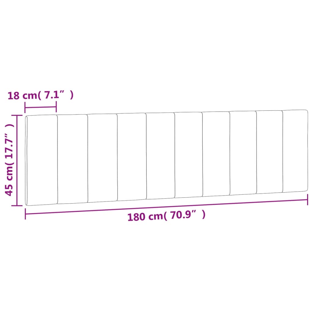 Hoofdbordkussen "Hanko" 180 cm fluweel donkergrijs is nu te koop bij PeponiXL, paradijselijk wonen!