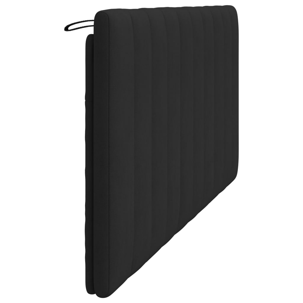Hoofdbordkussen "Hanko" 180 cm fluweel zwart is nu te koop bij PeponiXL, paradijselijk wonen!