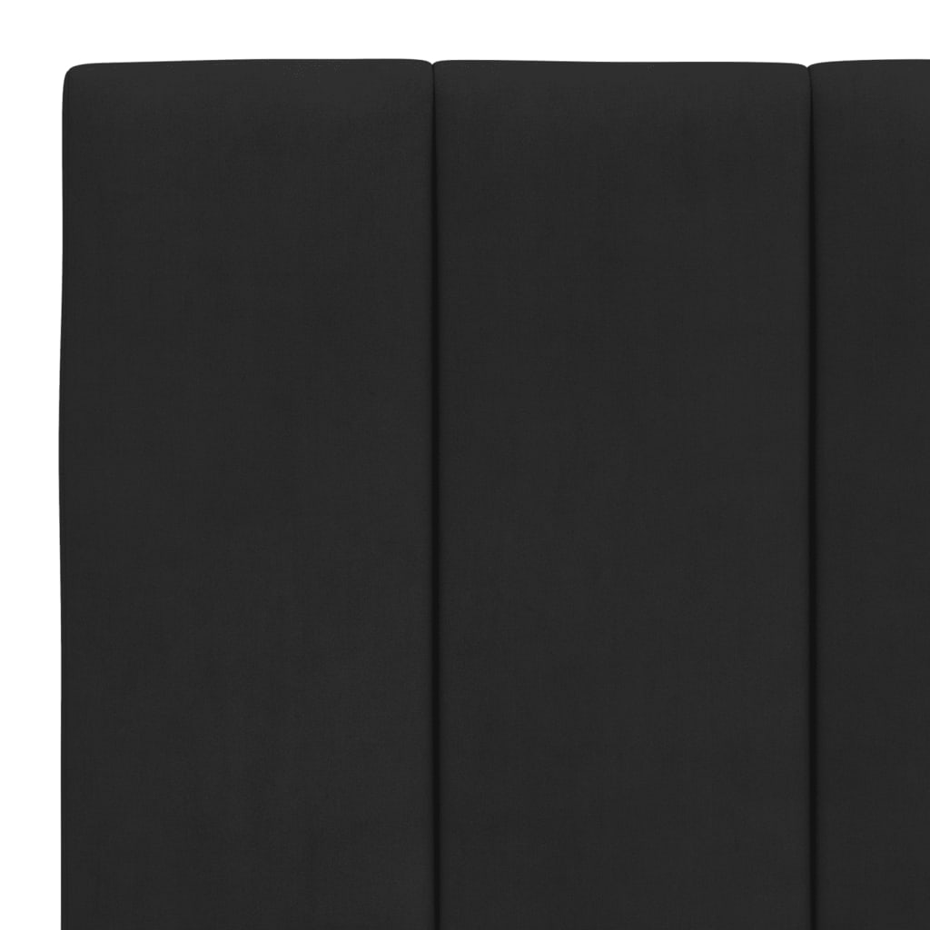 Hoofdbordkussen "Hanko" 180 cm fluweel zwart is nu te koop bij PeponiXL, paradijselijk wonen!