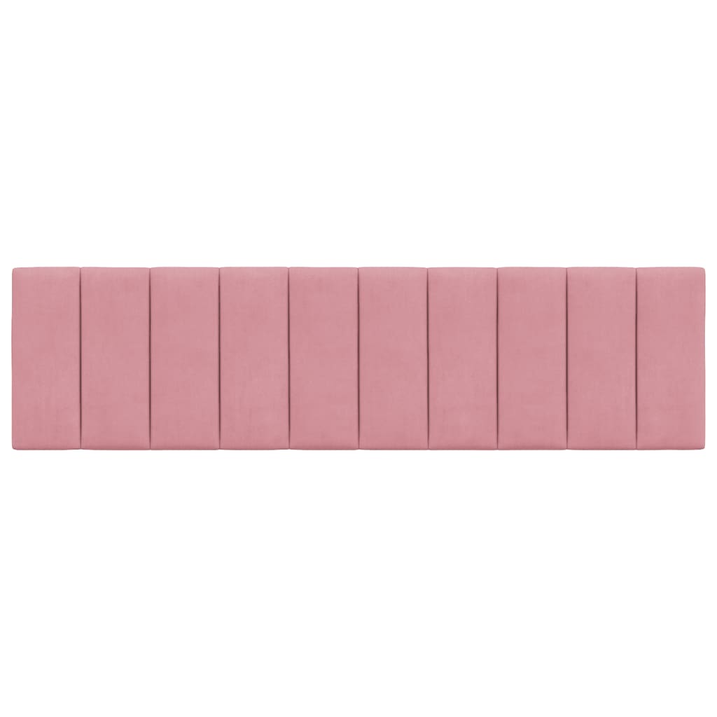 Hoofdbordkussen "Hanko" 180 cm fluweel roze is nu te koop bij PeponiXL, paradijselijk wonen!