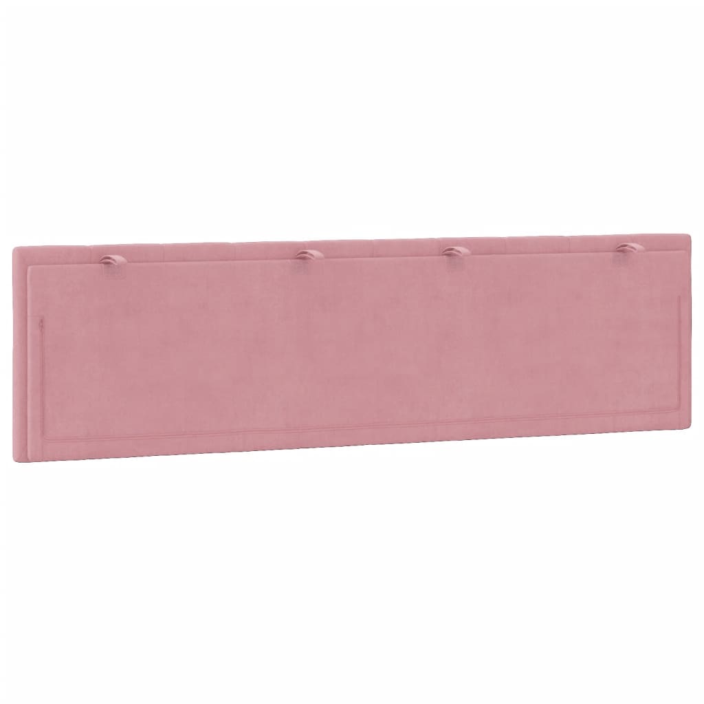 Hoofdbordkussen "Hanko" 180 cm fluweel roze is nu te koop bij PeponiXL, paradijselijk wonen!