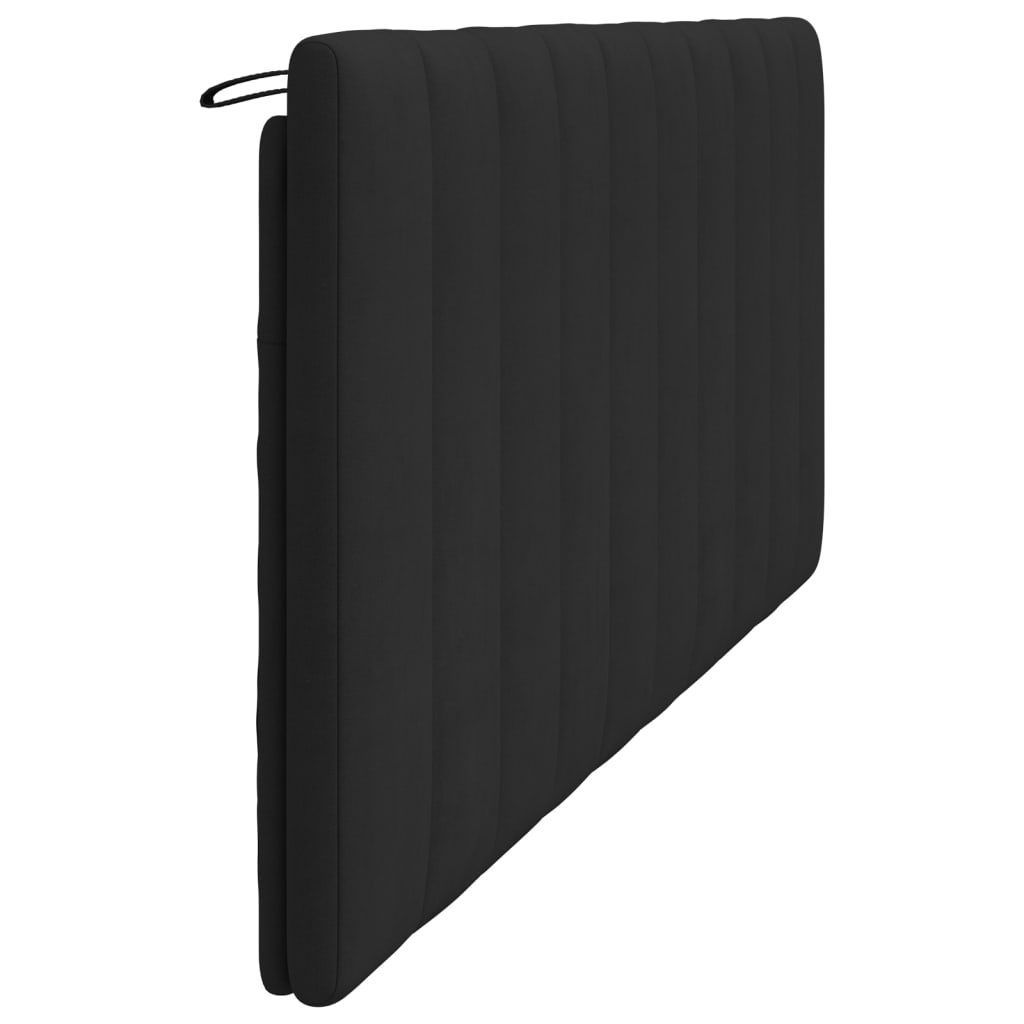 Hoofdbordkussen "Hanko" 200 cm fluweel zwart is nu te koop bij PeponiXL, paradijselijk wonen!