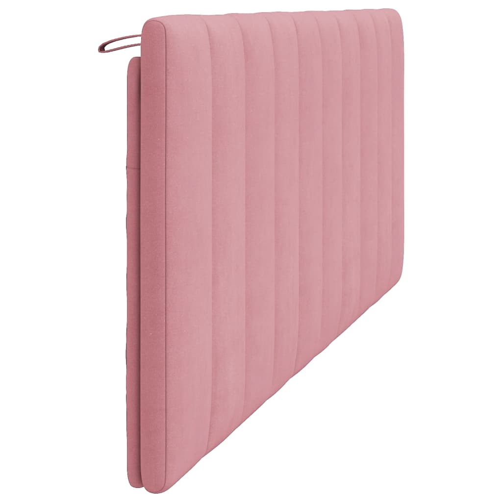 Hoofdbordkussen "Hanko" 200 cm fluweel roze is nu te koop bij PeponiXL, paradijselijk wonen!