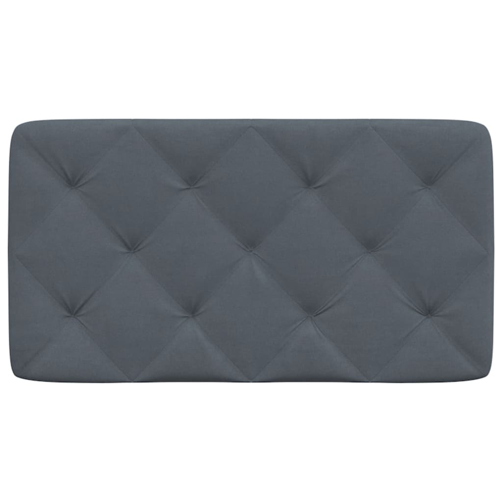 Hoofdbordkussen 80 cm fluweel donkergrijs is nu te koop bij PeponiXL, paradijselijk wonen!