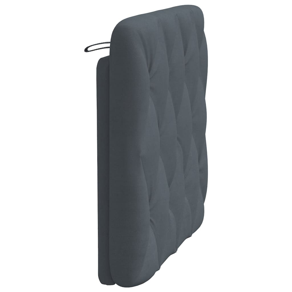 Hoofdbordkussen 80 cm fluweel donkergrijs is nu te koop bij PeponiXL, paradijselijk wonen!