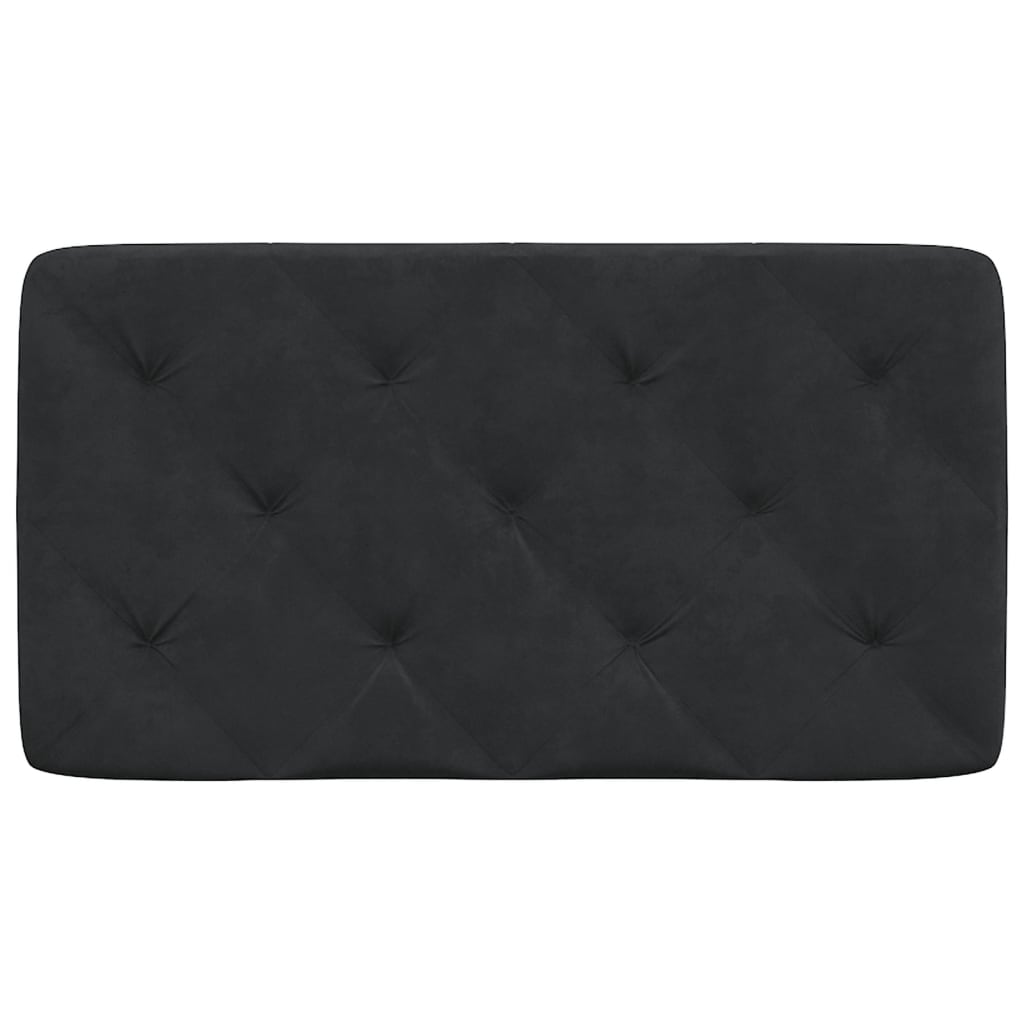 Hoofdbordkussen 80 cm fluweel zwart is nu te koop bij PeponiXL, paradijselijk wonen!