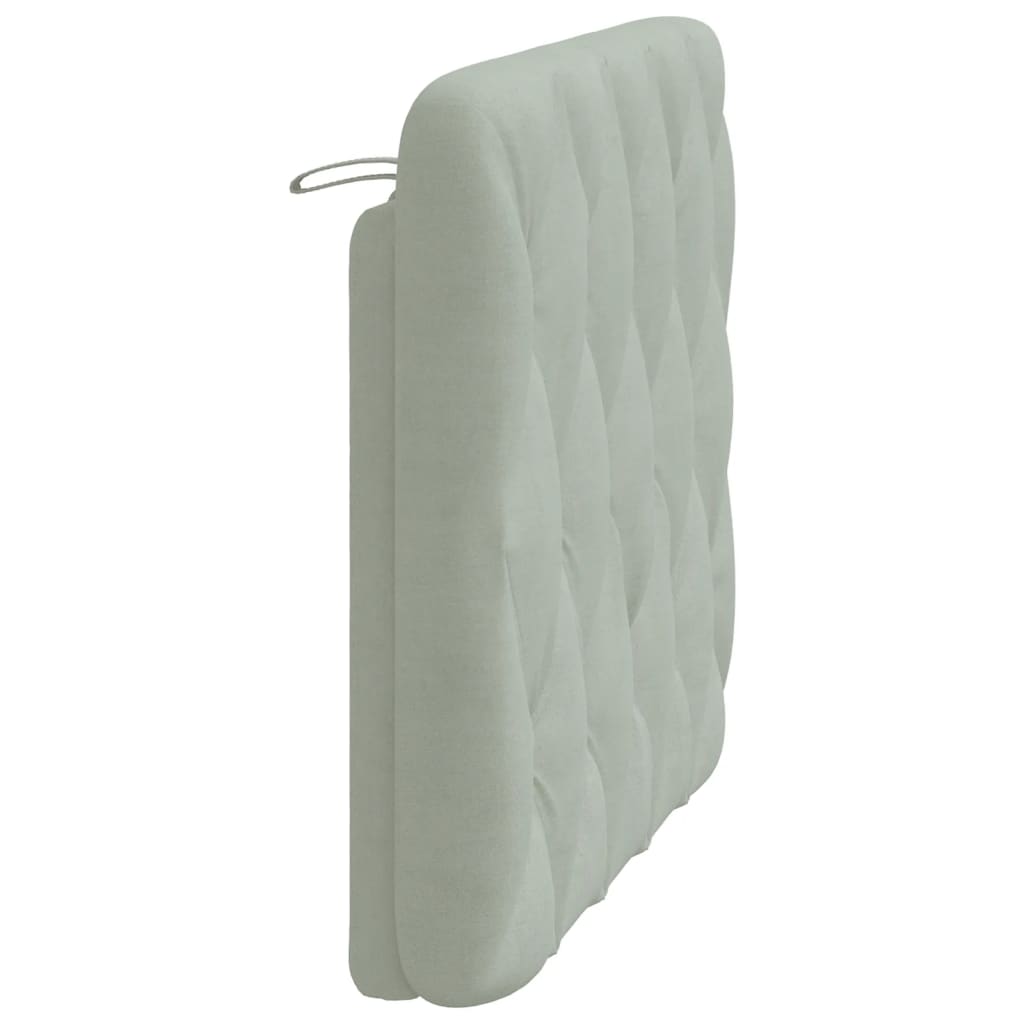 Hoofdbordkussen 100 cm velvet lichtgrijs is nu te koop bij PeponiXL, paradijselijk wonen!