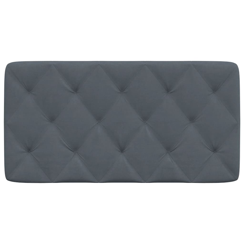 Hoofdbordkussen 100 cm fluweel donkergrijs is nu te koop bij PeponiXL, paradijselijk wonen!