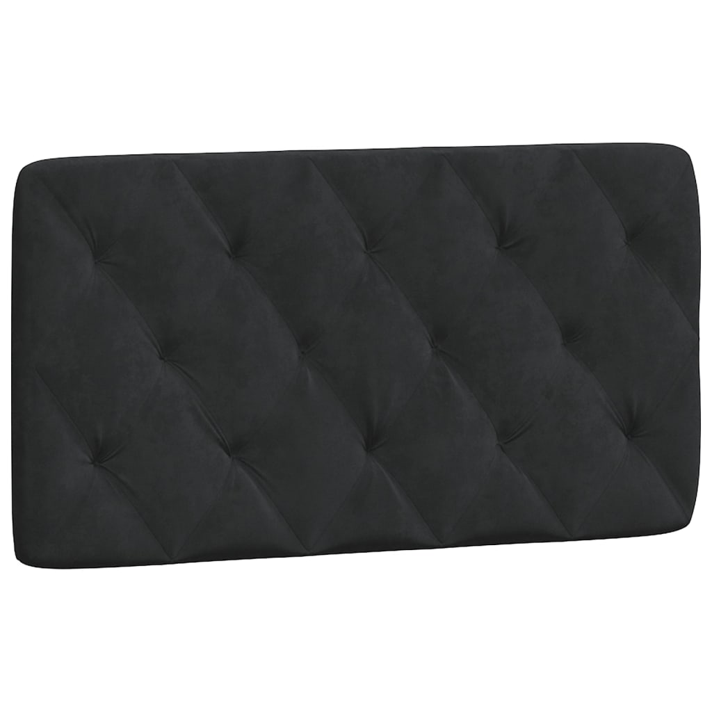 Hoofdbordkussen 100 cm fluweel zwart is nu te koop bij PeponiXL, paradijselijk wonen!