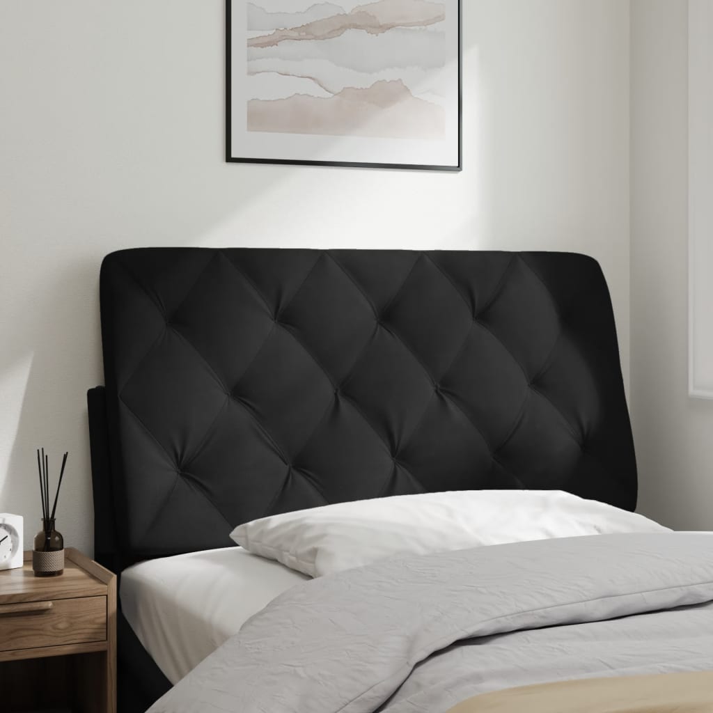 Hoofdbordkussen 100 cm fluweel zwart is nu te koop bij PeponiXL, paradijselijk wonen!