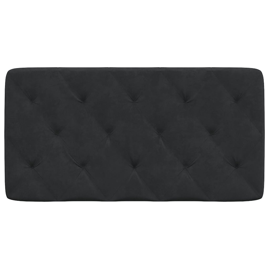 Hoofdbordkussen 100 cm fluweel zwart is nu te koop bij PeponiXL, paradijselijk wonen!