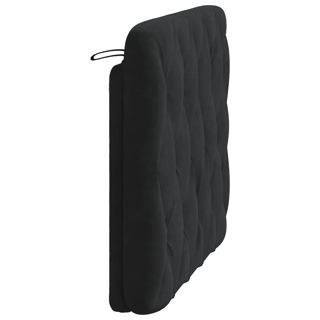 Hoofdbordkussen 100 cm fluweel zwart is nu te koop bij PeponiXL, paradijselijk wonen!