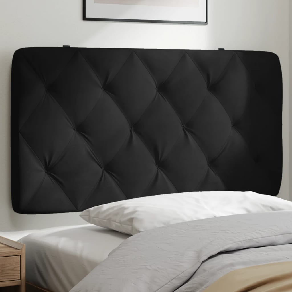 Hoofdbordkussen 100 cm fluweel zwart is nu te koop bij PeponiXL, paradijselijk wonen!
