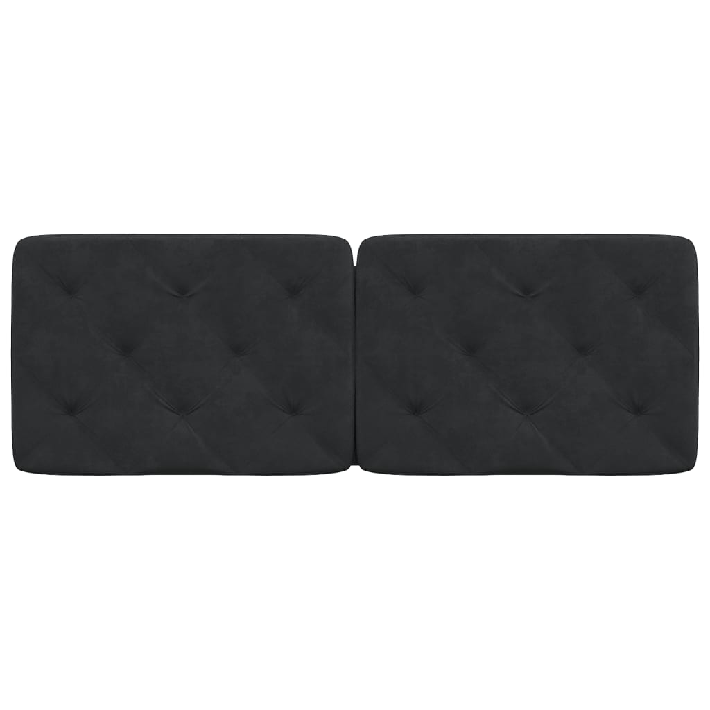 Hoofdbordkussen 120 cm fluweel zwart is nu te koop bij PeponiXL, paradijselijk wonen!