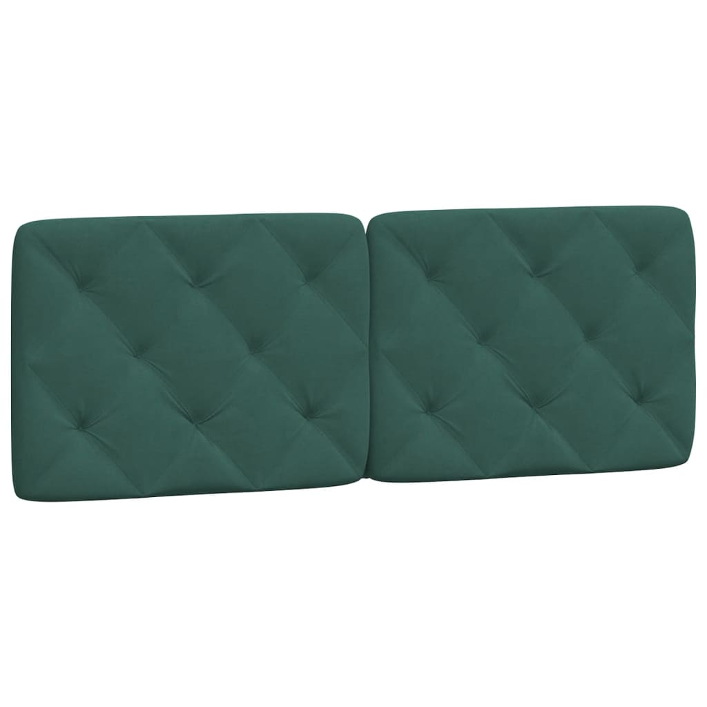 Hoofdbordkussen 120 cm fluweel donkergroen is nu te koop bij PeponiXL, paradijselijk wonen!