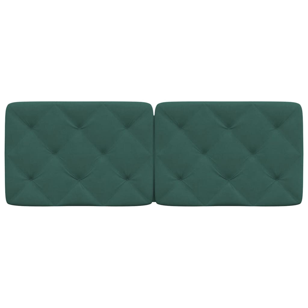 Hoofdbordkussen 120 cm fluweel donkergroen is nu te koop bij PeponiXL, paradijselijk wonen!