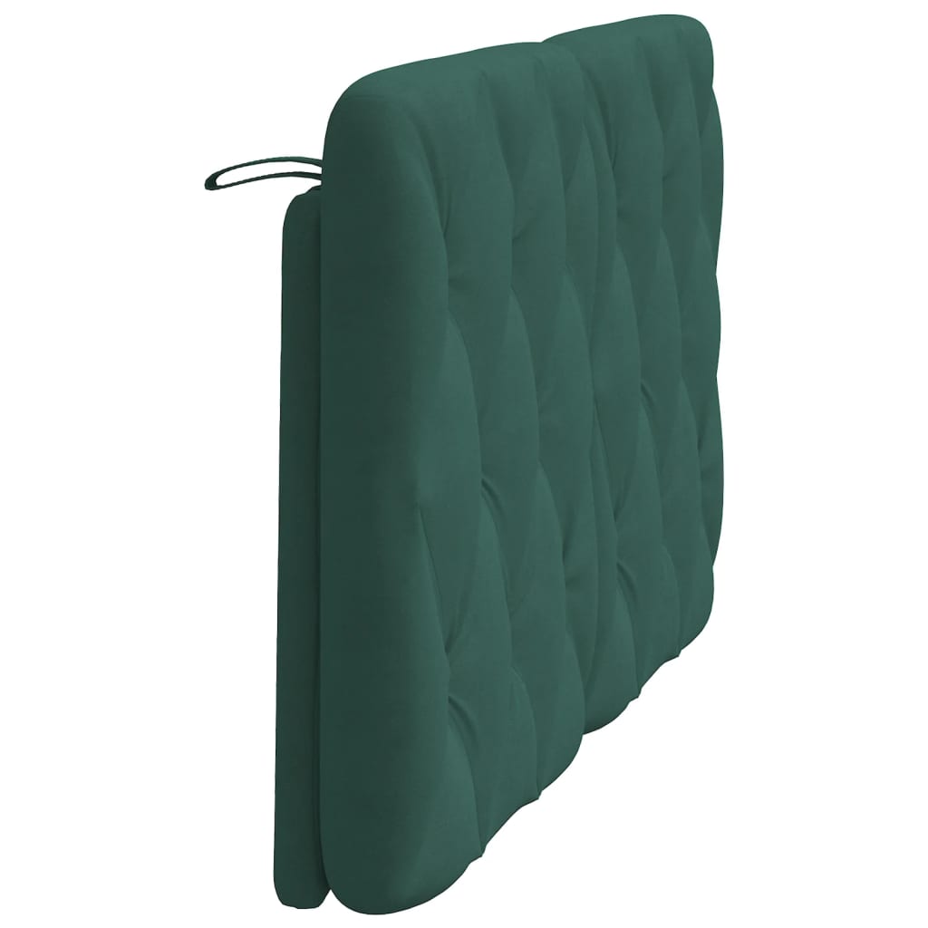 Hoofdbordkussen 120 cm fluweel donkergroen is nu te koop bij PeponiXL, paradijselijk wonen!