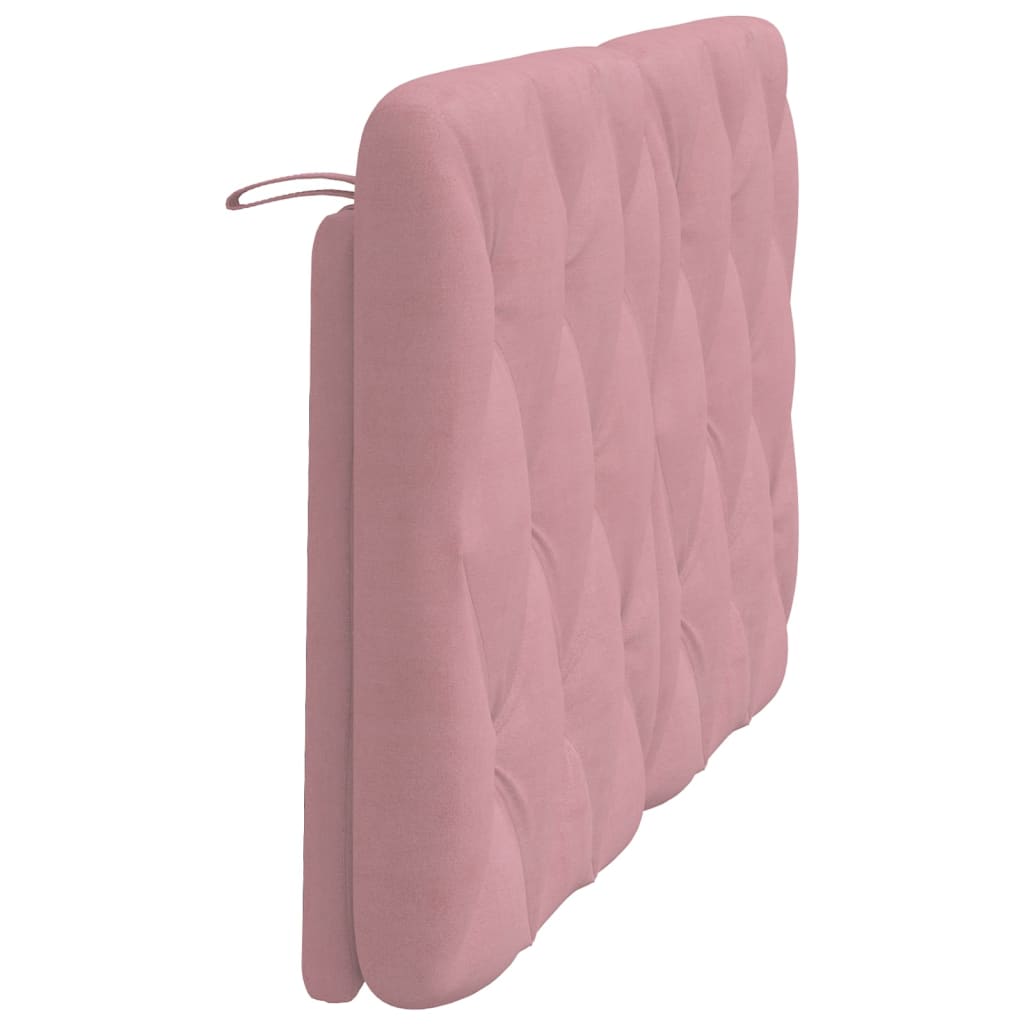 Hoofdbordkussen 120 cm fluweel roze is nu te koop bij PeponiXL, paradijselijk wonen!