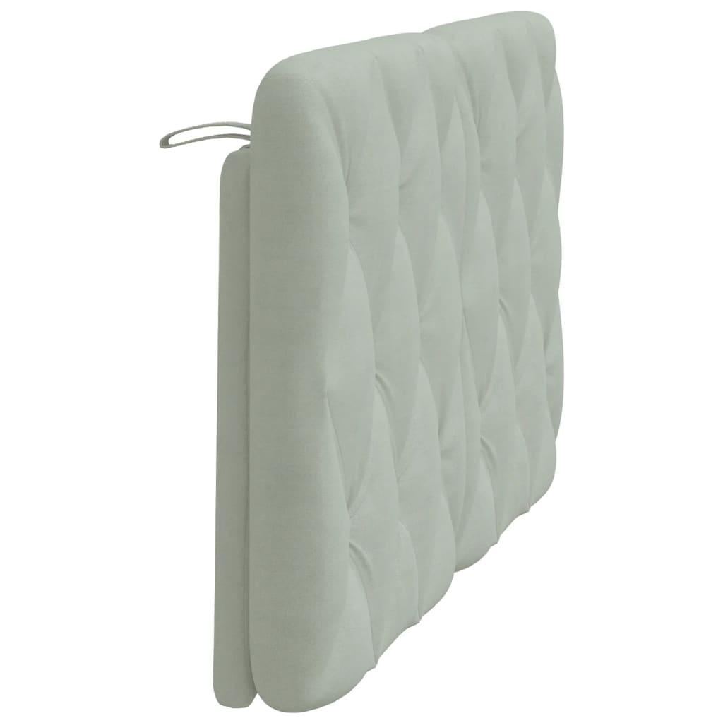 Hoofdbordkussen 140 cm velvet lichtgrijs is nu te koop bij PeponiXL, paradijselijk wonen!