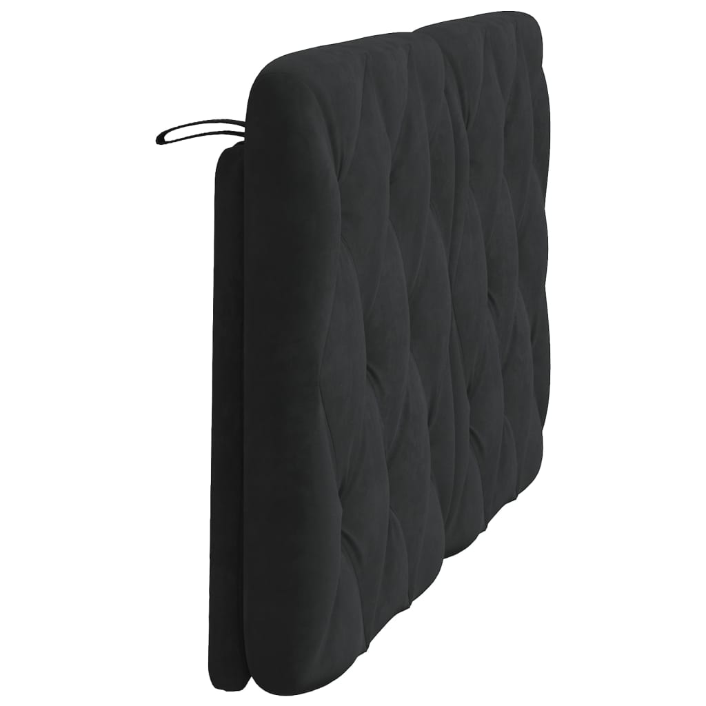 Hoofdbordkussen 140 cm fluweel zwart is nu te koop bij PeponiXL, paradijselijk wonen!