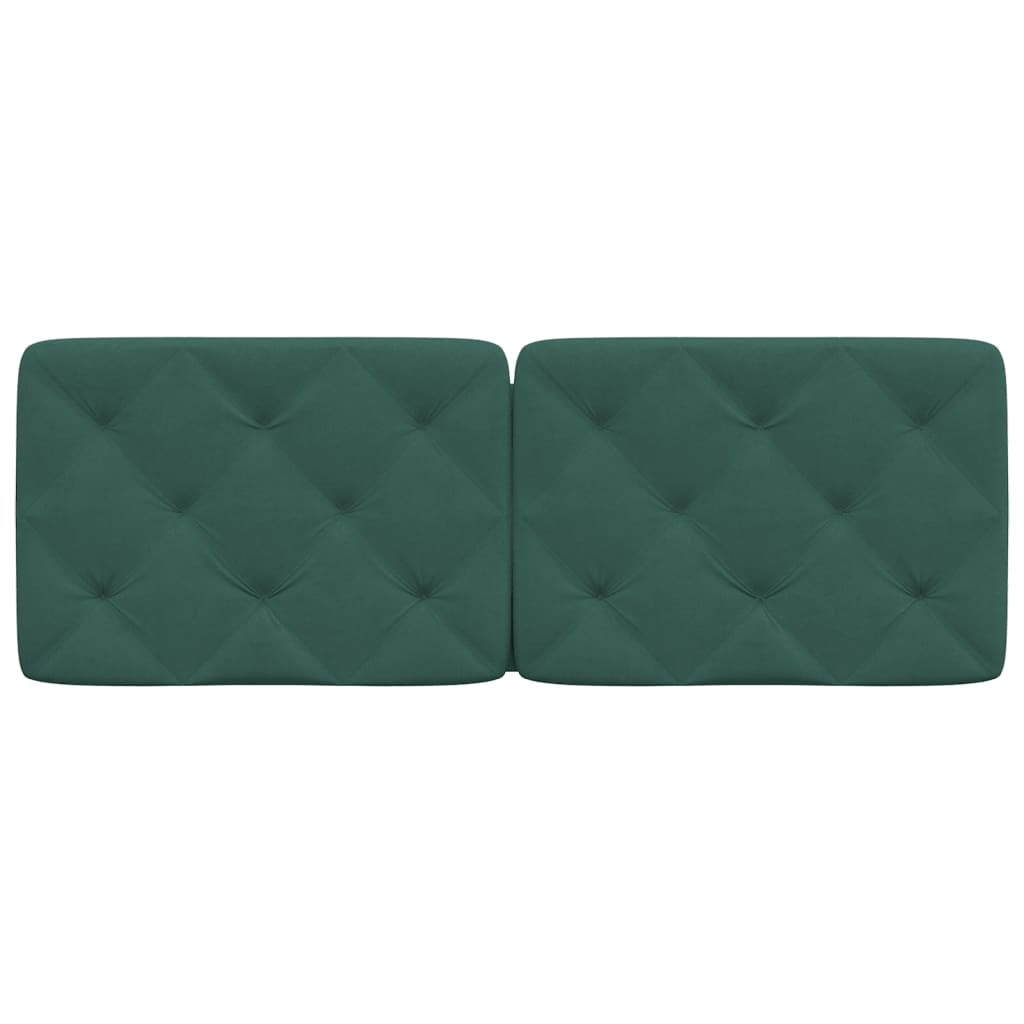 Hoofdbordkussen 140 cm fluweel donkergroen is nu te koop bij PeponiXL, paradijselijk wonen!