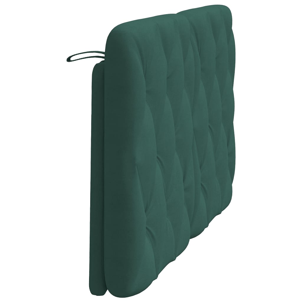 Hoofdbordkussen 140 cm fluweel donkergroen is nu te koop bij PeponiXL, paradijselijk wonen!
