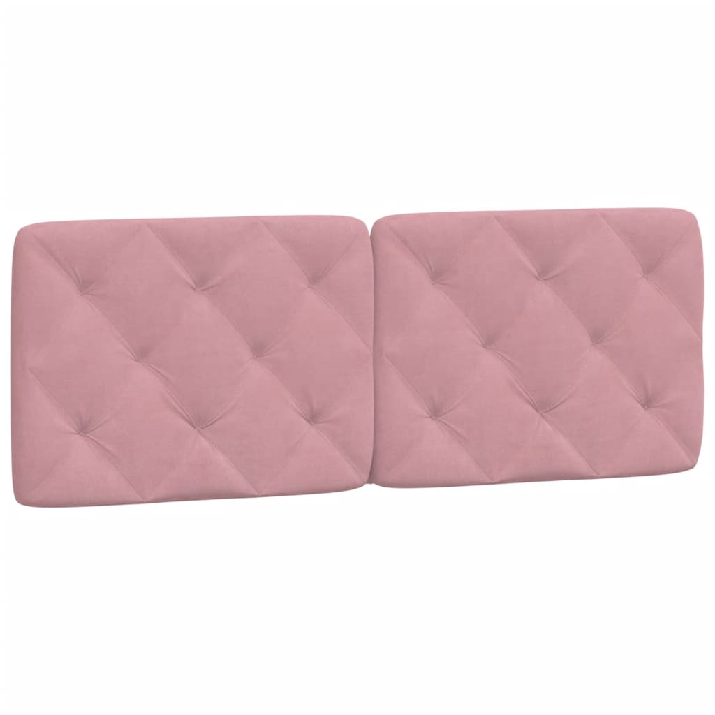 Hoofdbordkussen 140 cm fluweel roze is nu te koop bij PeponiXL, paradijselijk wonen!