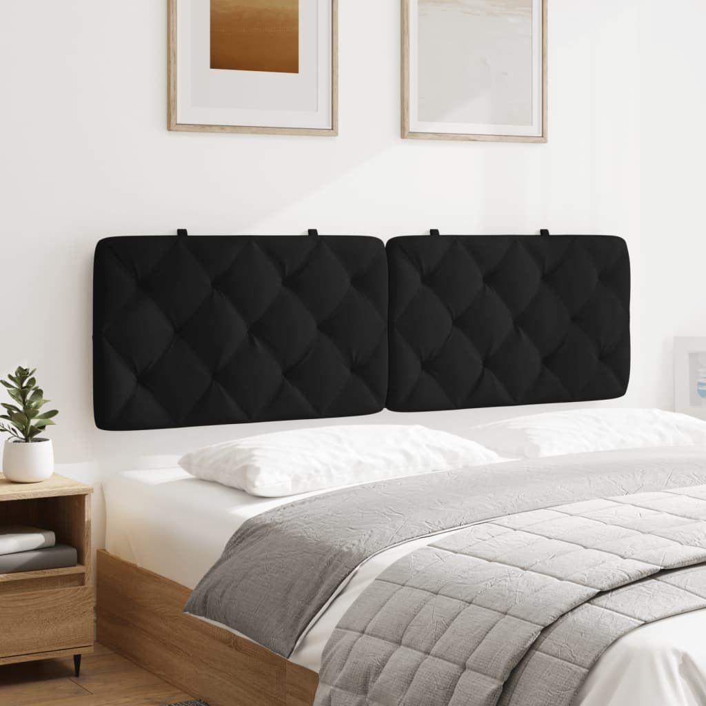 Hoofdbordkussen 160 cm fluweel zwart is nu te koop bij PeponiXL, paradijselijk wonen!