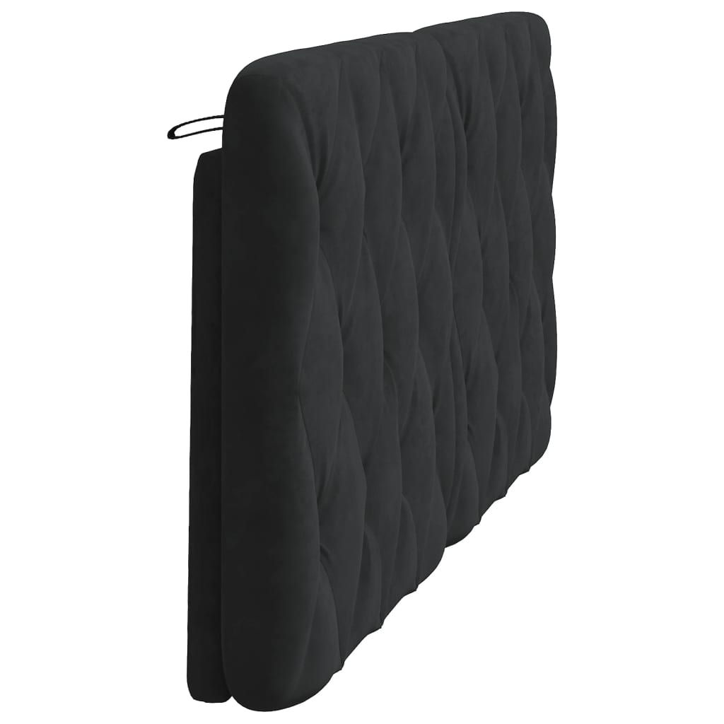 Hoofdbordkussen 160 cm fluweel zwart is nu te koop bij PeponiXL, paradijselijk wonen!