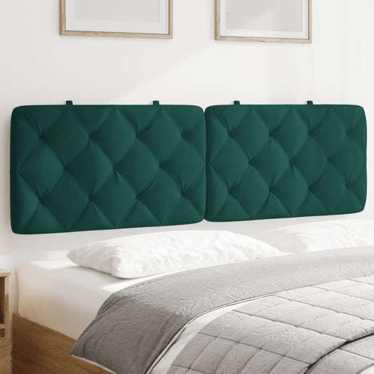 Hoofdbordkussen 160 cm fluweel donkergroen is nu te koop bij PeponiXL, paradijselijk wonen!