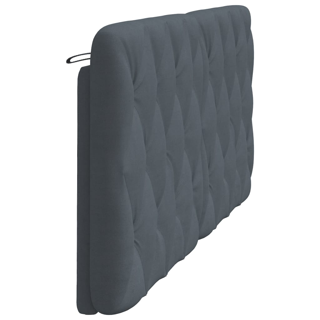 Hoofdbordkussen 180 cm fluweel donkergrijs is nu te koop bij PeponiXL, paradijselijk wonen!
