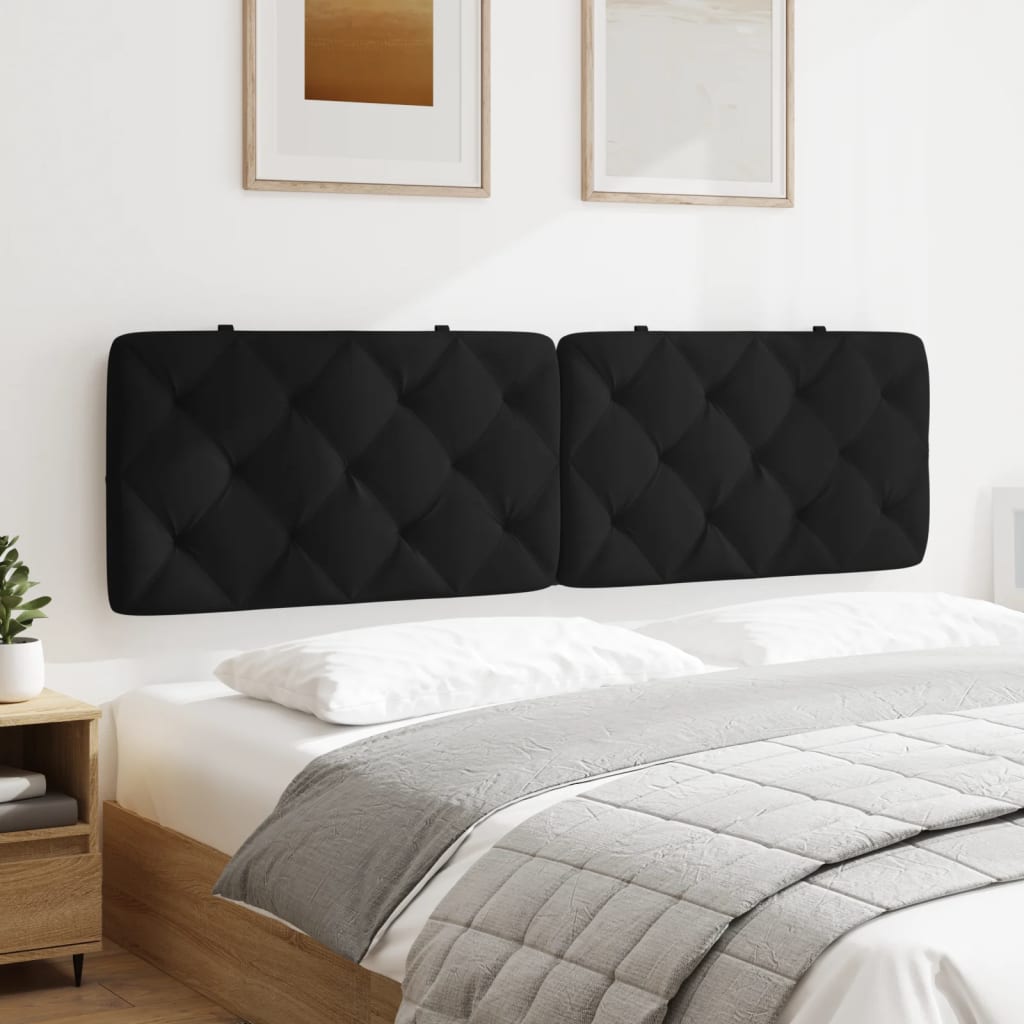 Hoofdbordkussen 180 cm fluweel zwart is nu te koop bij PeponiXL, paradijselijk wonen!