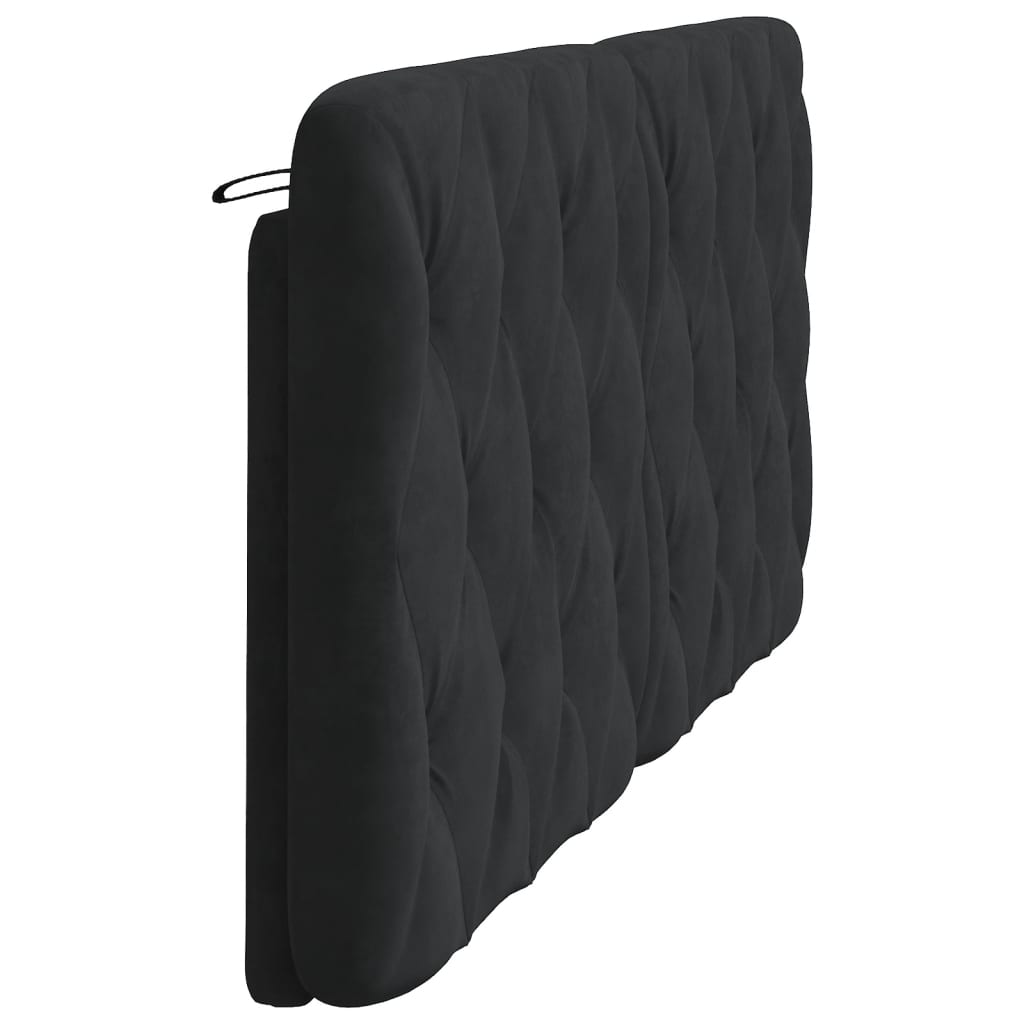 Hoofdbordkussen 180 cm fluweel zwart is nu te koop bij PeponiXL, paradijselijk wonen!