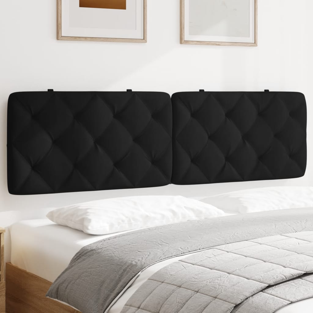Hoofdbordkussen 180 cm fluweel zwart is nu te koop bij PeponiXL, paradijselijk wonen!