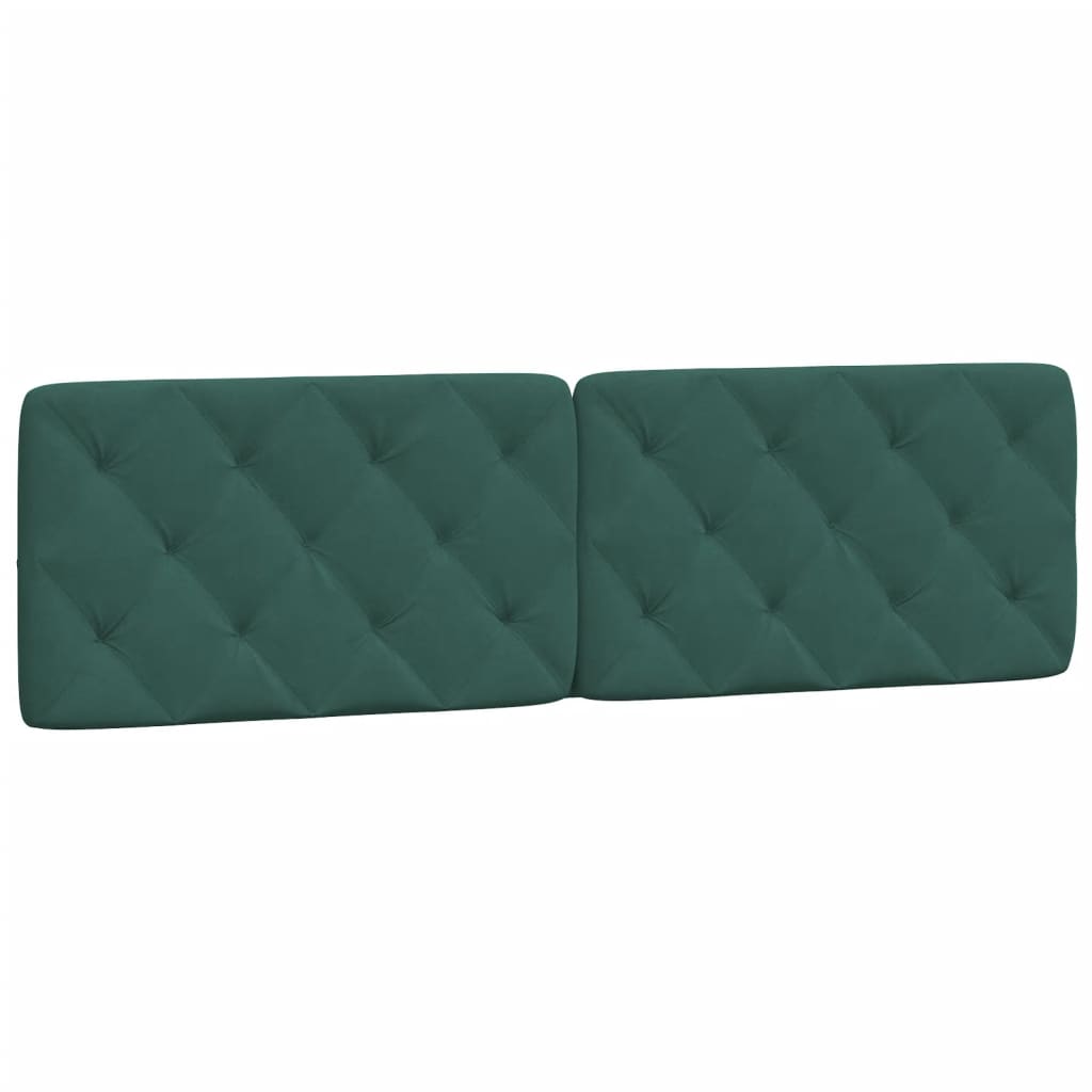Hoofdbordkussen 180 cm fluweel donkergroen is nu te koop bij PeponiXL, paradijselijk wonen!