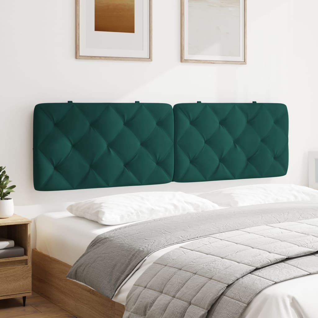 Hoofdbordkussen 180 cm fluweel donkergroen is nu te koop bij PeponiXL, paradijselijk wonen!