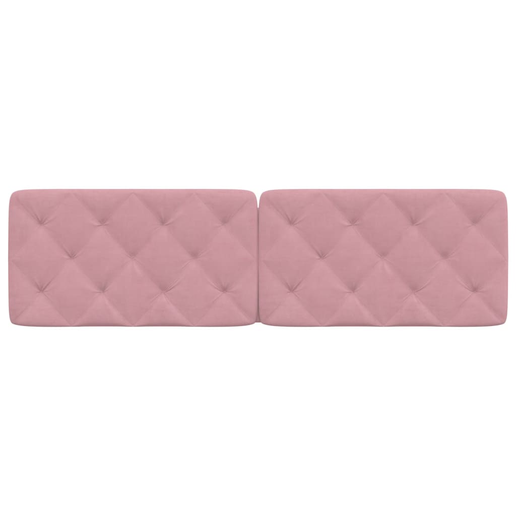 Hoofdbordkussen 180 cm fluweel roze is nu te koop bij PeponiXL, paradijselijk wonen!