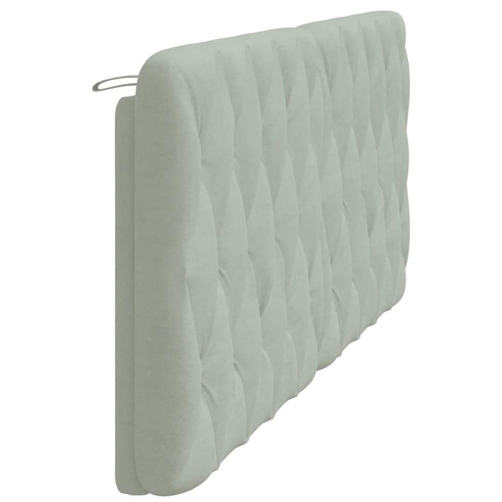 Hoofdbordkussen 200 cm velvet lichtgrijs is nu te koop bij PeponiXL, paradijselijk wonen!