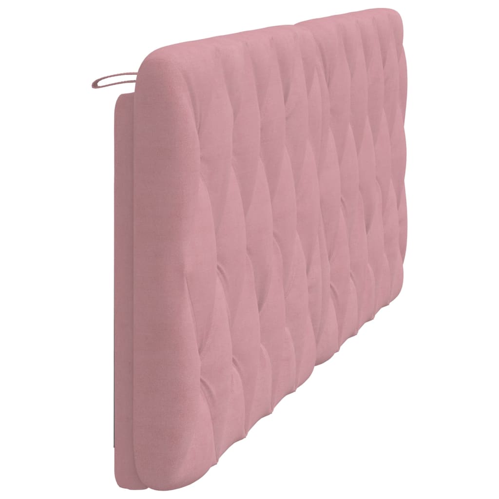 Hoofdbordkussen 200 cm fluweel roze is nu te koop bij PeponiXL, paradijselijk wonen!