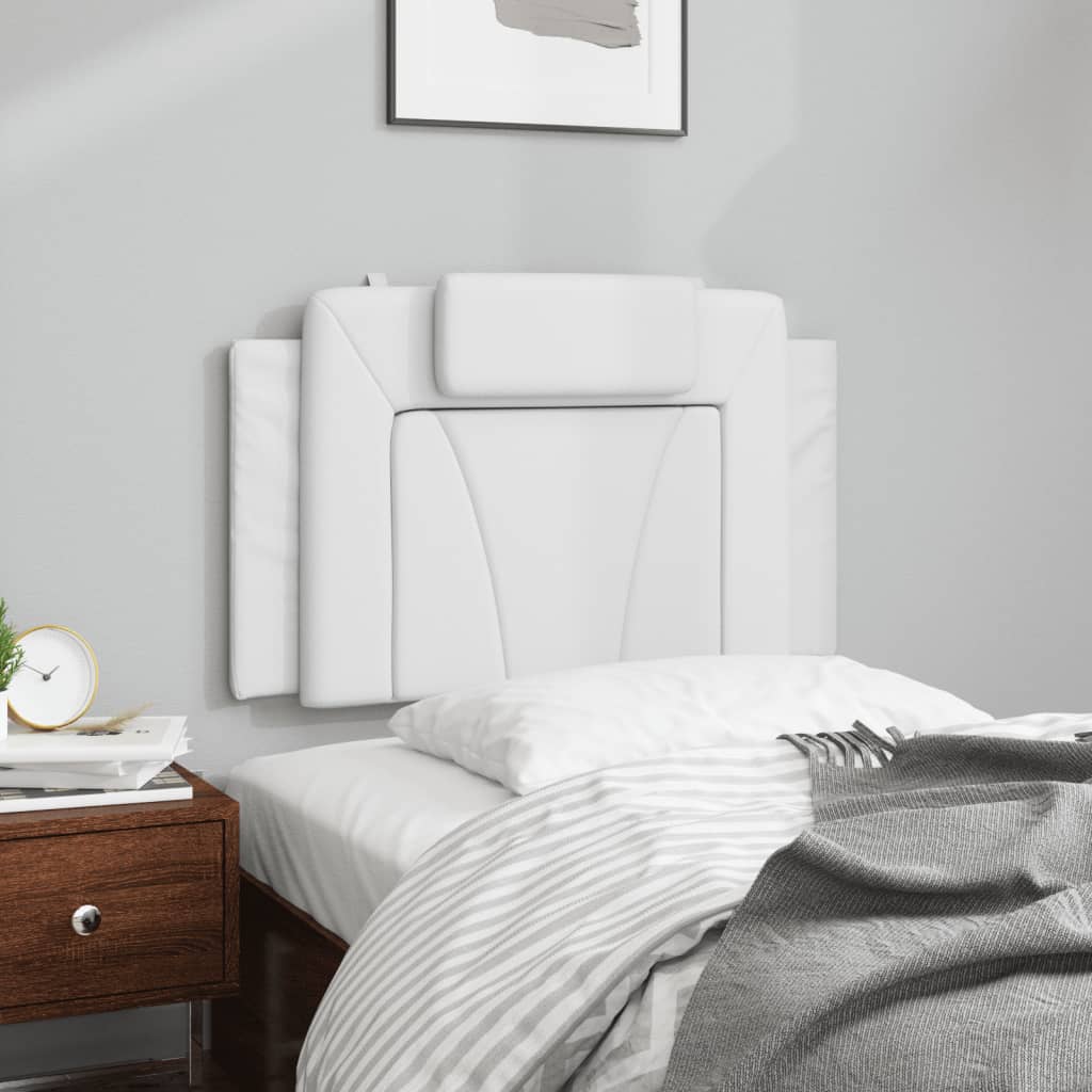 Hoofdbordkussen "Viana" 80 cm kunstleer wit is nu te koop bij PeponiXL, paradijselijk wonen!