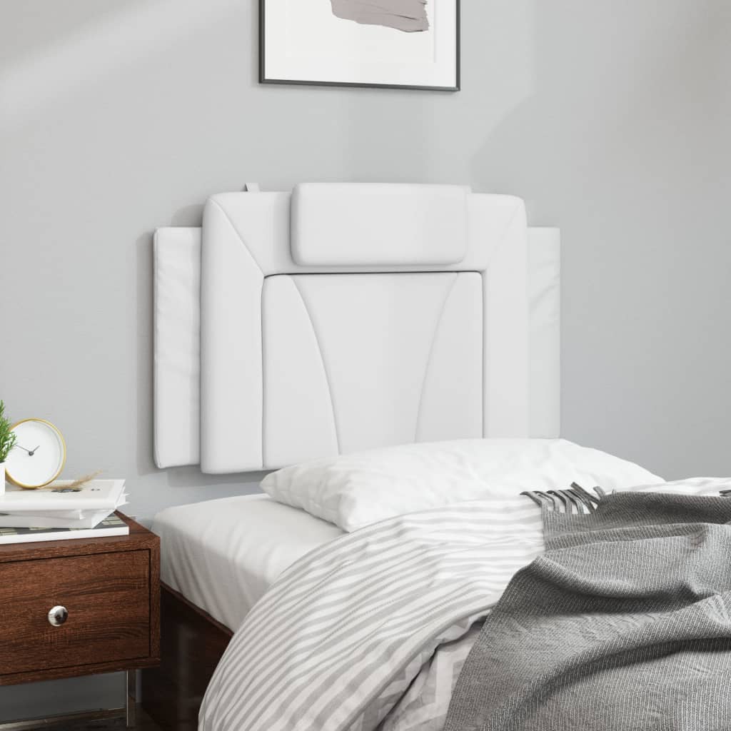 Hoofdbordkussen "Viana" 90 cm kunstleer wit is nu te koop bij PeponiXL, paradijselijk wonen!