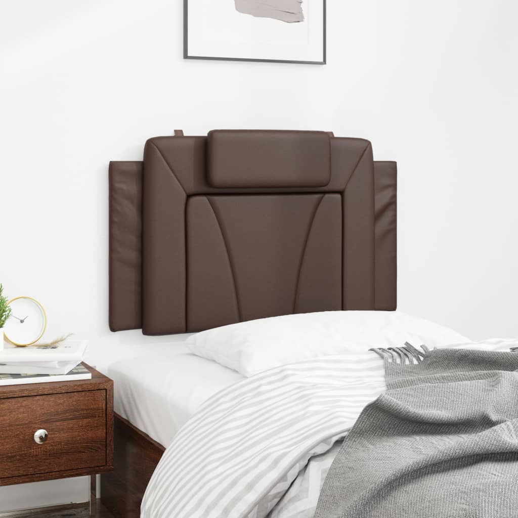 Hoofdbordkussen "Viana" 90 cm kunstleer bruin is nu te koop bij PeponiXL, paradijselijk wonen!