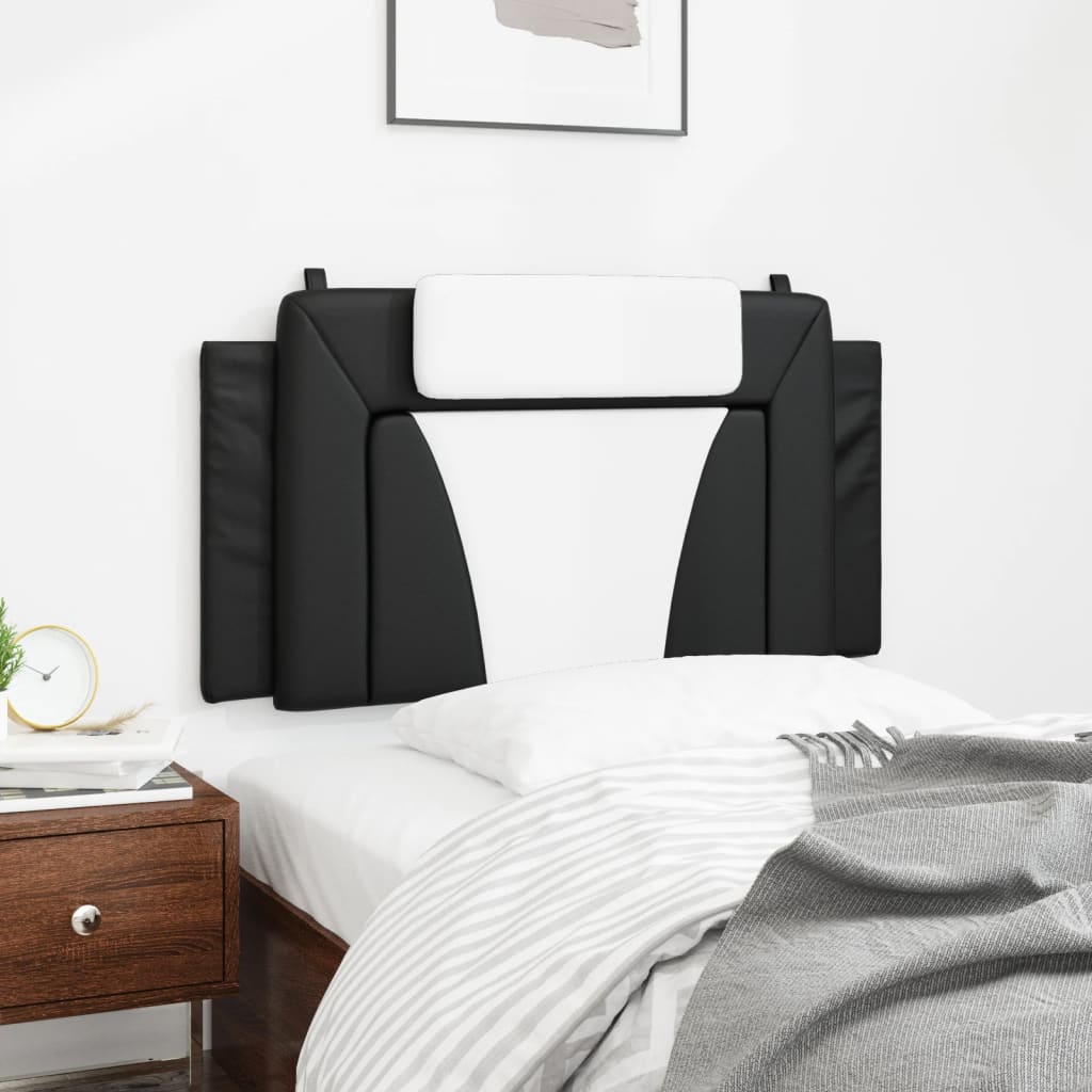 Hoofdbordkussen "Viana" 100 cm kunstleer zwart en wit is nu te koop bij PeponiXL, paradijselijk wonen!