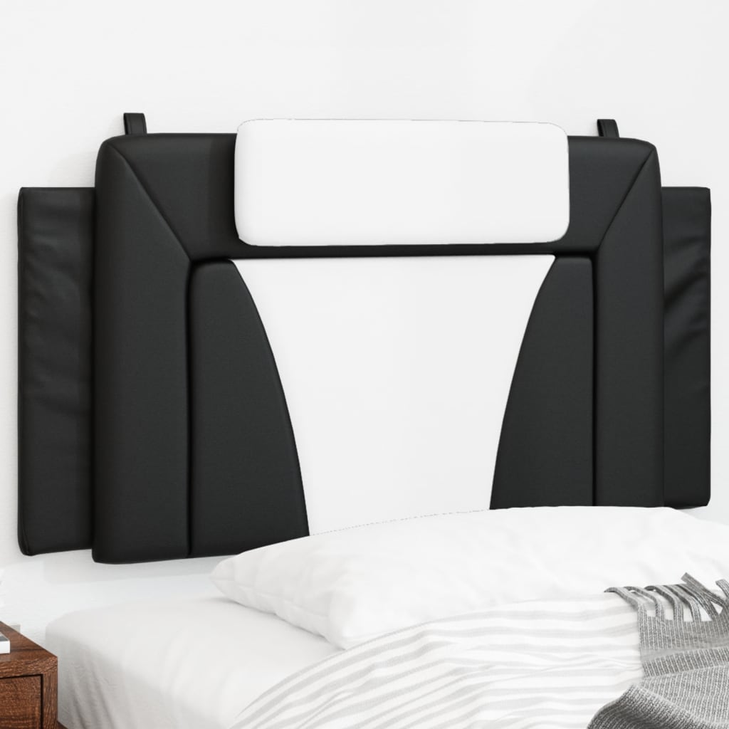 Hoofdbordkussen "Viana" 100 cm kunstleer zwart en wit is nu te koop bij PeponiXL, paradijselijk wonen!
