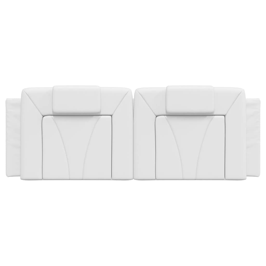 Hoofdbordkussen "Viana" 120 cm kunstleer wit is nu te koop bij PeponiXL, paradijselijk wonen!