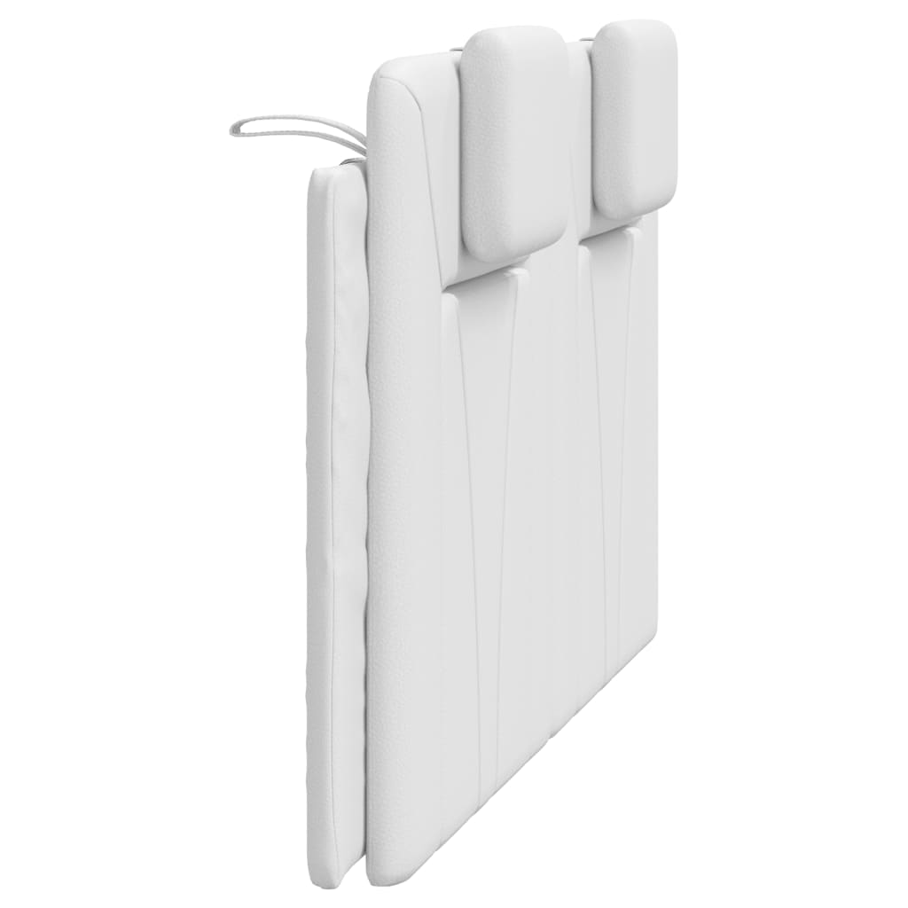 Hoofdbordkussen "Viana" 120 cm kunstleer wit is nu te koop bij PeponiXL, paradijselijk wonen!