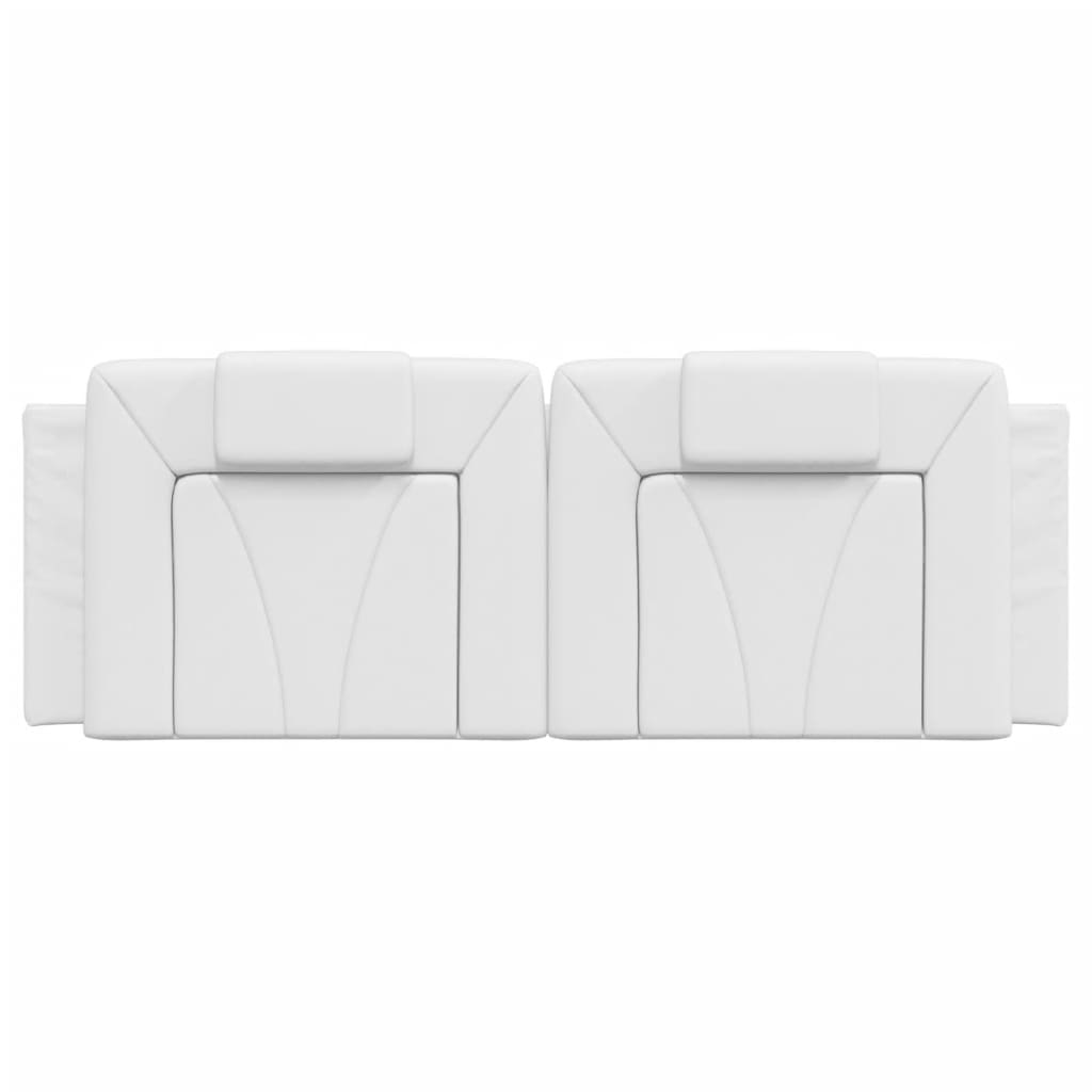 Hoofdbordkussen "Viana" 140 cm kunstleer wit is nu te koop bij PeponiXL, paradijselijk wonen!