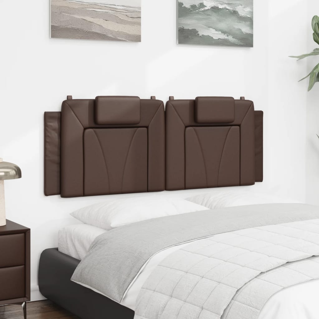 Hoofdbordkussen "Viana" 140 cm kunstleer bruin is nu te koop bij PeponiXL, paradijselijk wonen!