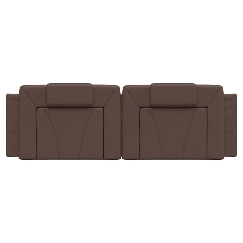 Hoofdbordkussen "Viana" 160 cm kunstleer bruin is nu te koop bij PeponiXL, paradijselijk wonen!